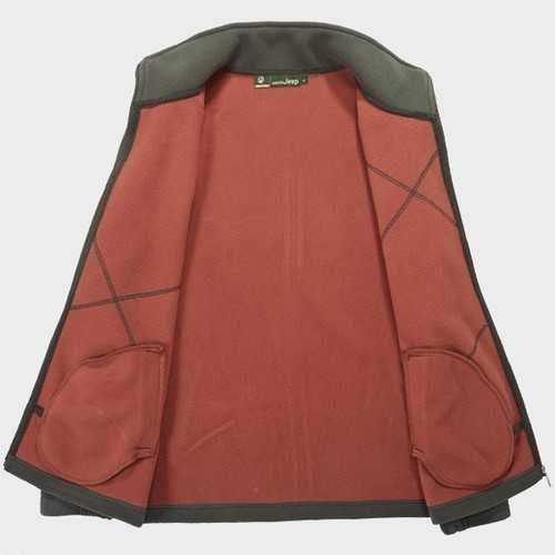 Mens Anti-static Spring Zipper Solid Color Sweater Outdoor Sport Warm Fleece Jacket