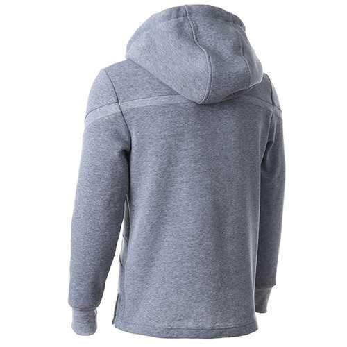 Mens Fashion Casual Spring Autumn Zipper Design Drawstring Hoodies Sweatshirt