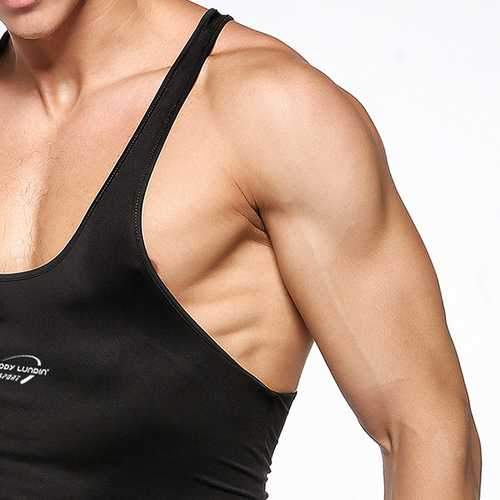 Mens Sexy Bodybuilding Quick Drying Vest Fitness Skinny Fit Training Sport Tank Tops